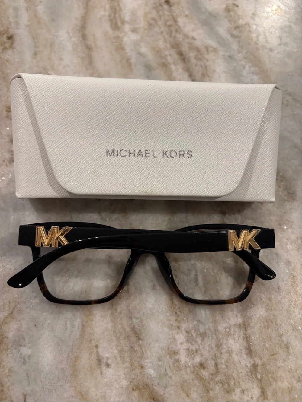 Michael Kors Women's Black Tortoiseshell Cat-Eye Glasses Frame mod Karlie I